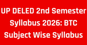 UP DELED 2nd Semester Syllabus 2026
